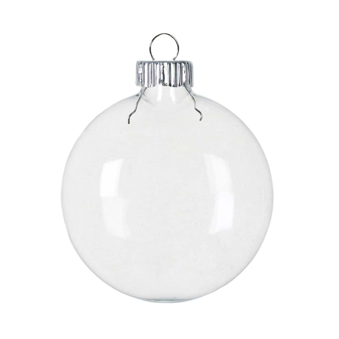 100mm Plastic Clear Disc Ornament by Make Market®